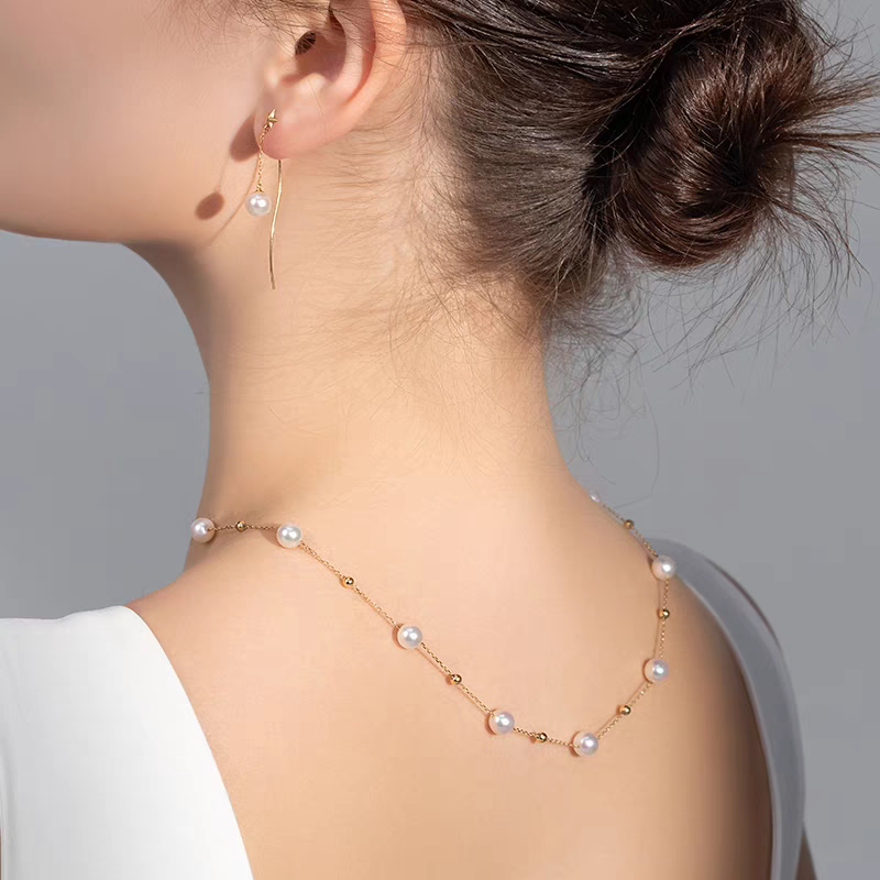Starlit Sky Freshwater Pearl Necklace