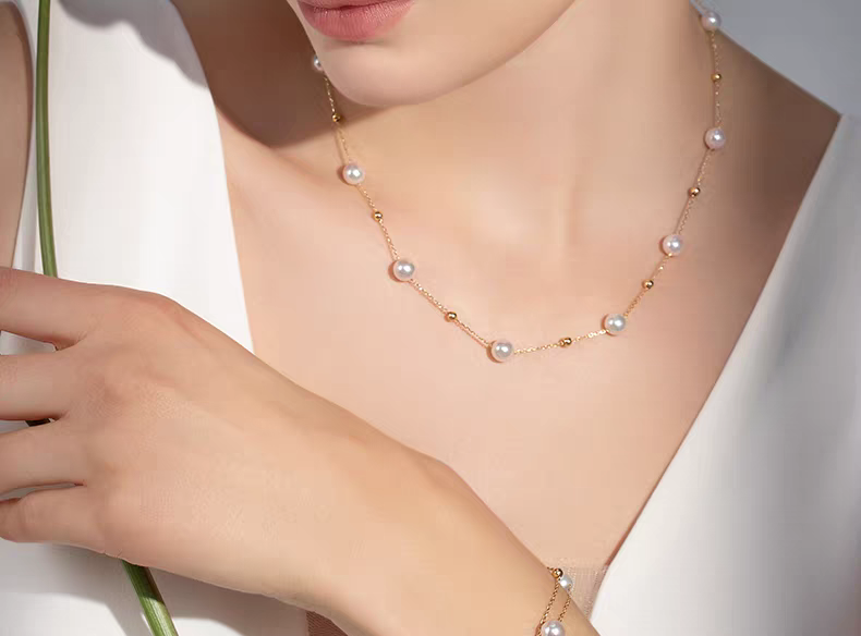 Starlit Sky Freshwater Pearl Necklace