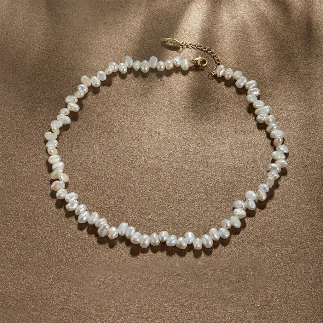 18K Gold - Aurora Baroque Pearl Choker