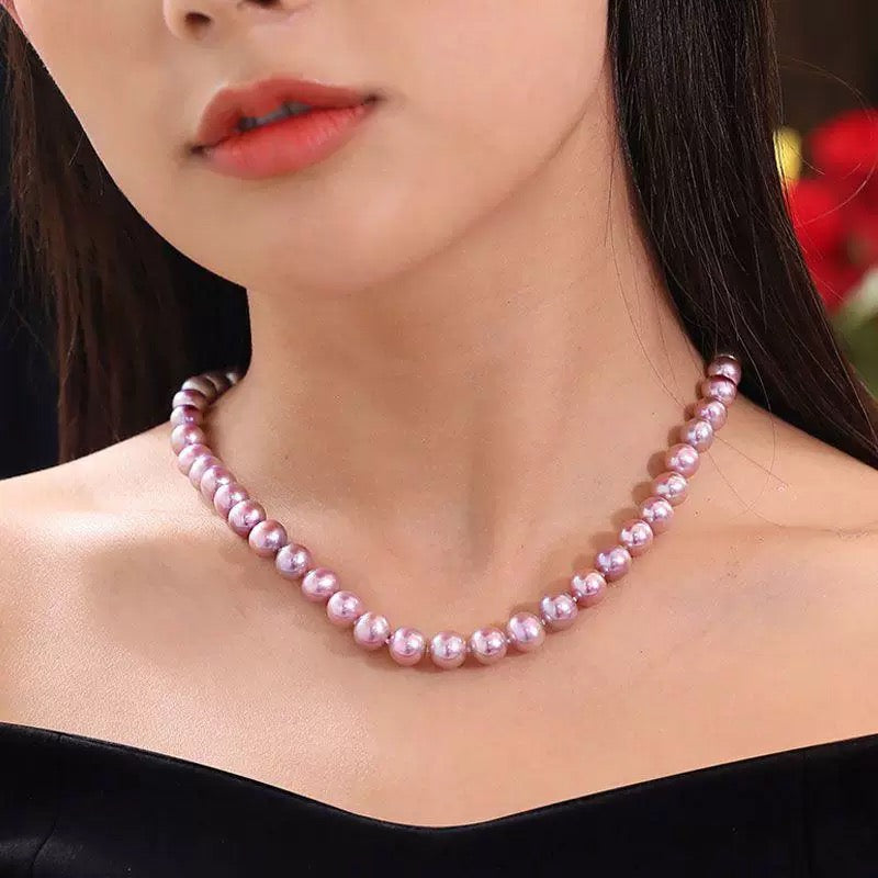 Lavender Glow – Freshwater Pearl Necklace
