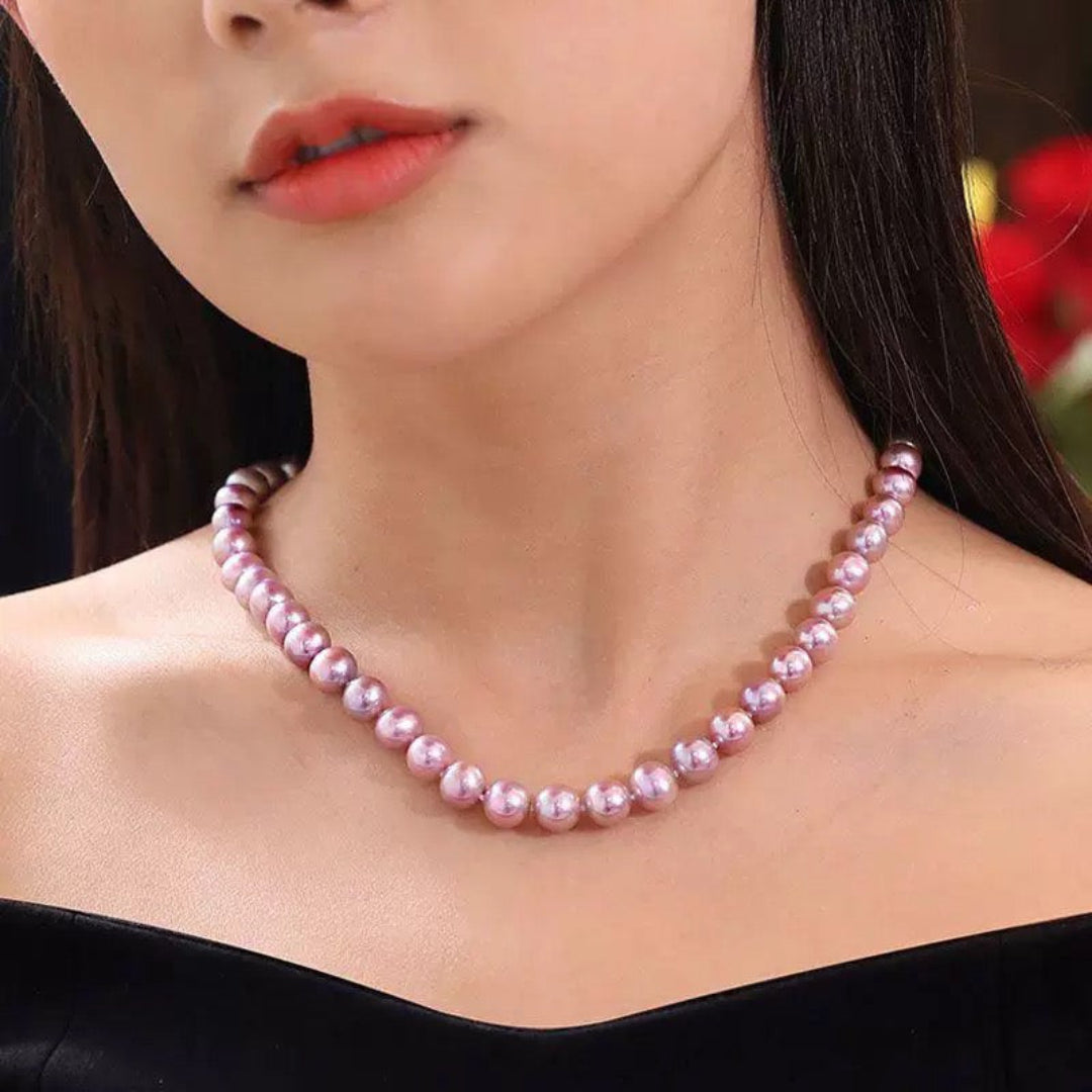 Lavender Glow – Freshwater Pearl Necklace
