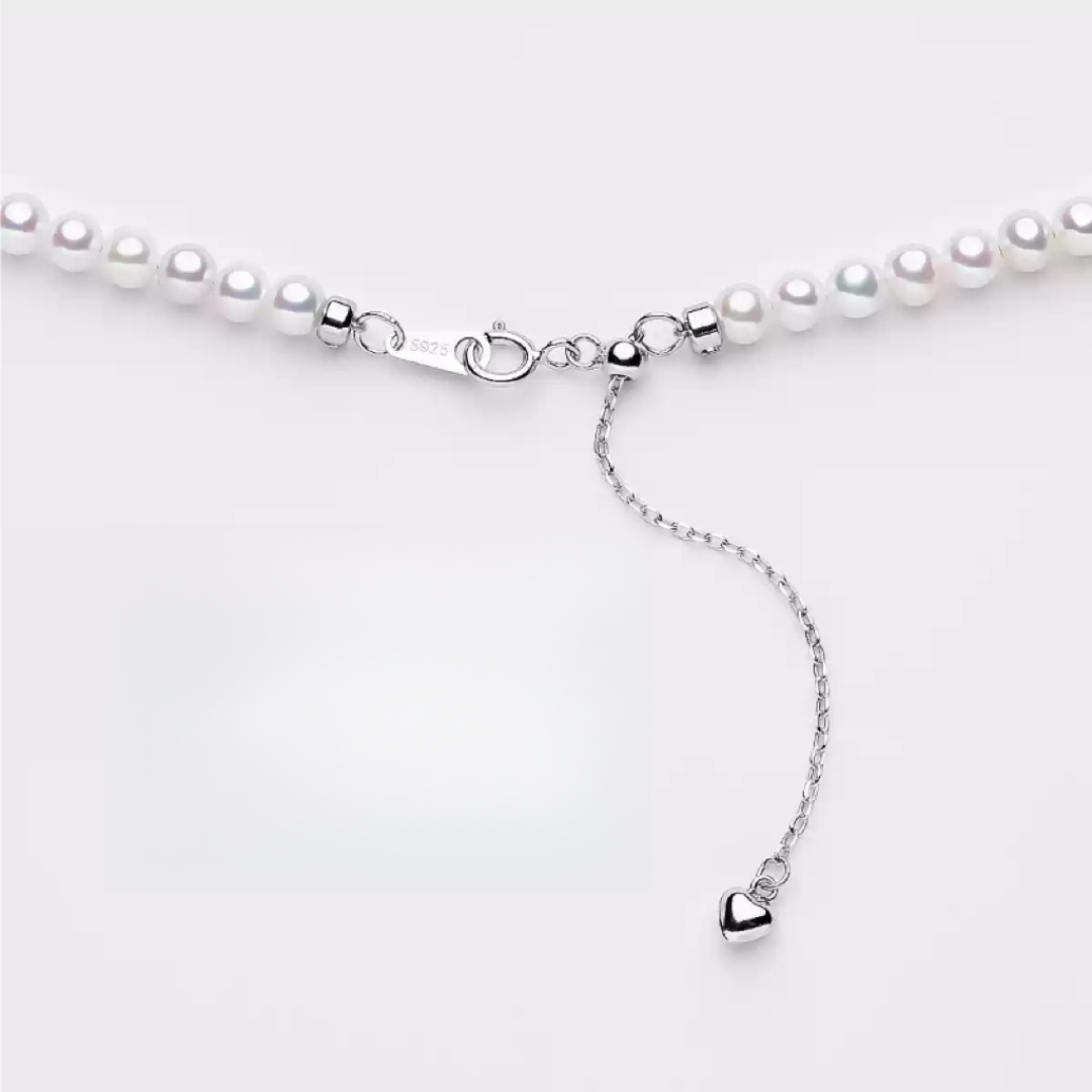 S925 silver \ 18K gold - Millet Pearl Necklace