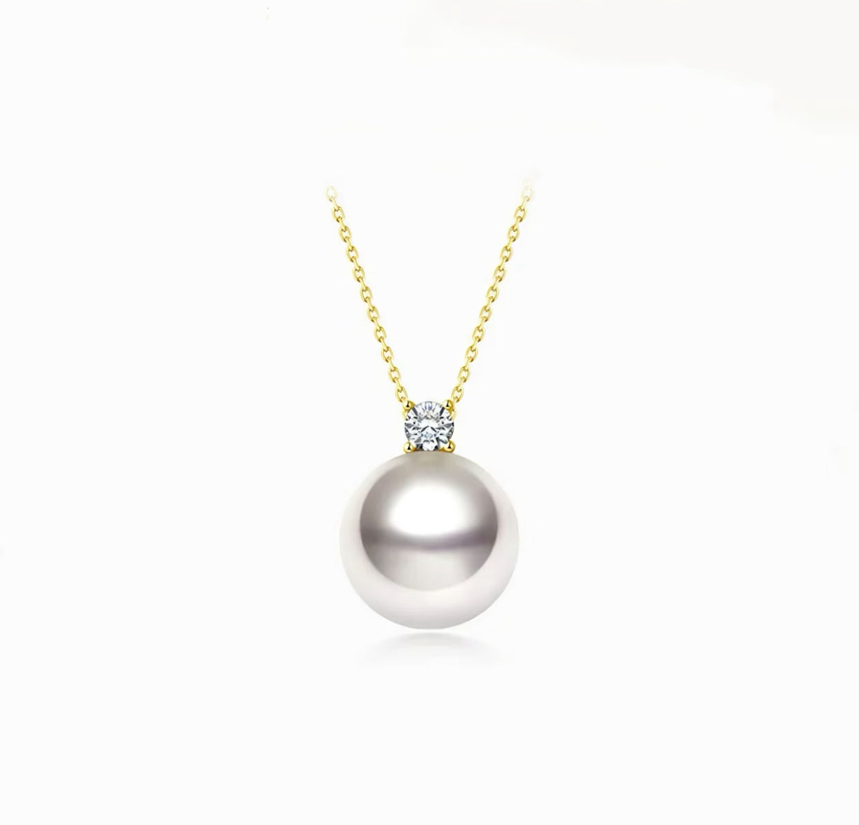 Lustre Drop – Akoya Pearl Bubble Pendant Necklace
