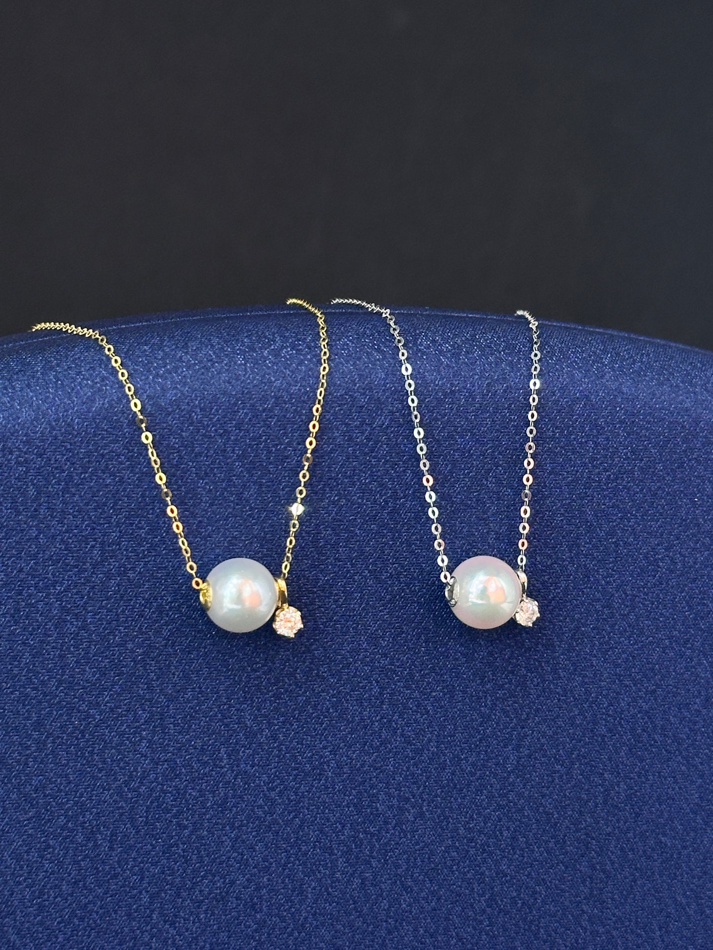Lustre Drop – Akoya Pearl Bubble Pendant Necklace