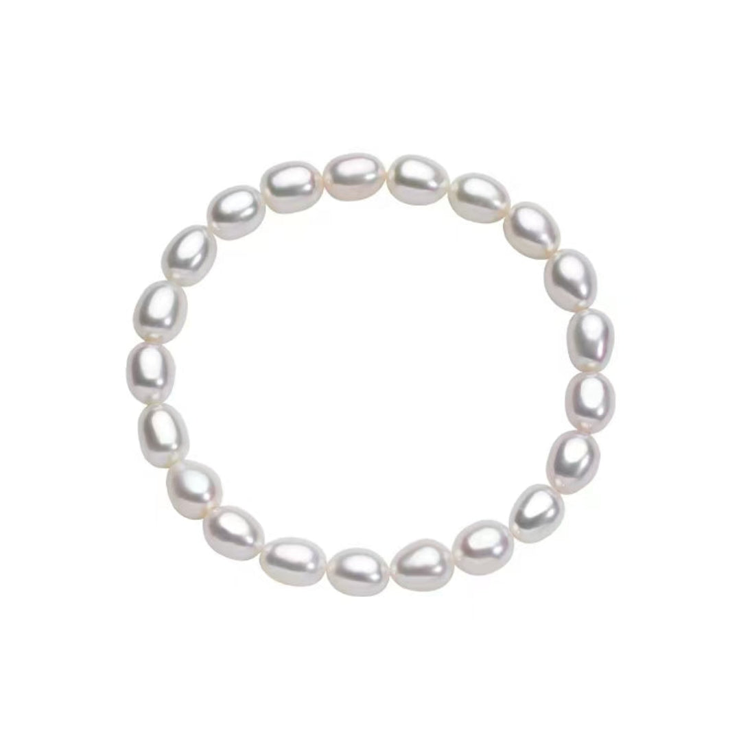 S925 Silver - Aurora Rice Pearl Jewelry Set