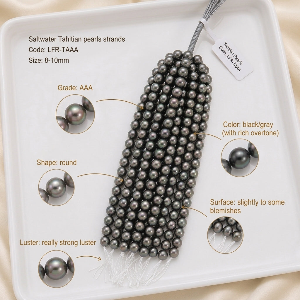 Tahitian Pearl Strand | 8–10mm AAA Grade