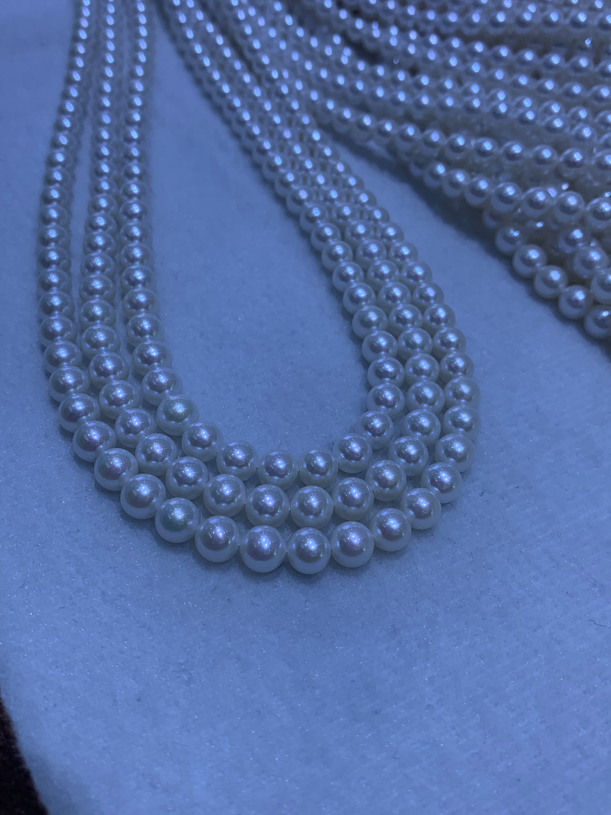 White Round Freshwater Pearl Strand | 5.5–6.5mm AAA Grade | Per Strand