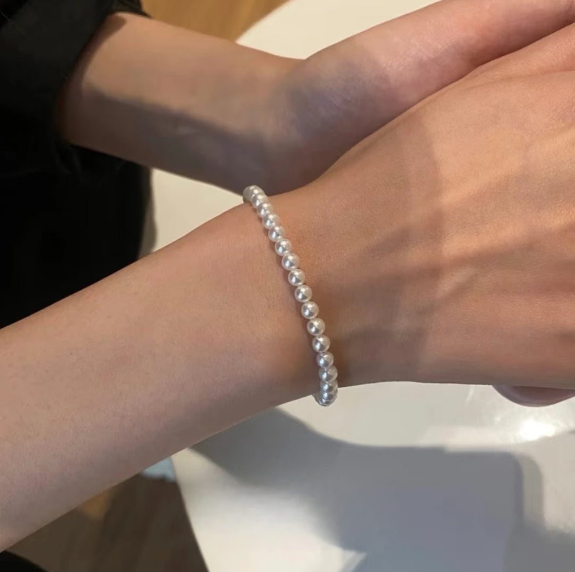 Aurora Shine Freshwater Pearl Bracelet – S925 Silver