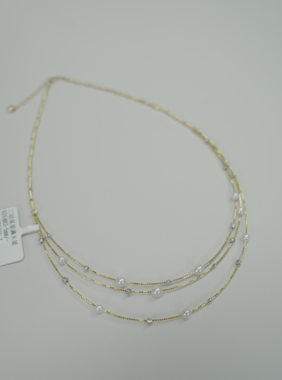 S925 Silver - White Freshwater Pearl Necklace | 3–5mm AAA Grade