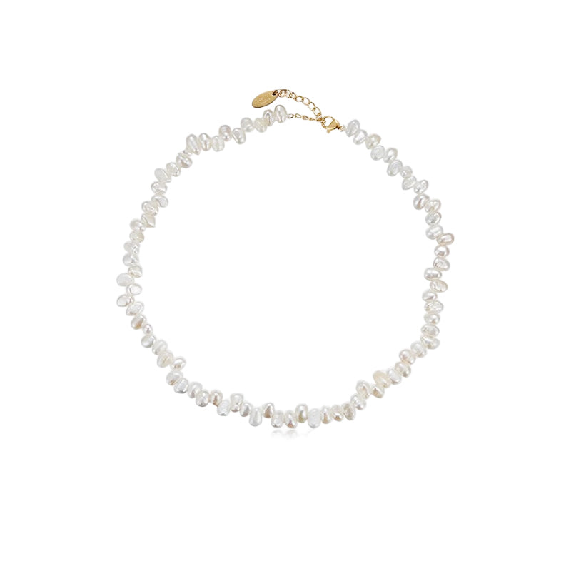 Aurora Baroque Pearl Choker – Asymmetrical Elegance