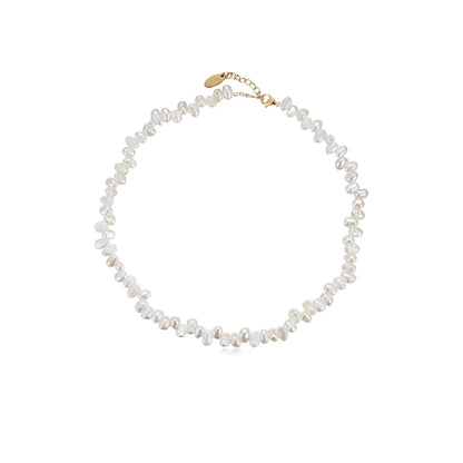 Aurora Baroque Pearl Choker – Asymmetrical Elegance