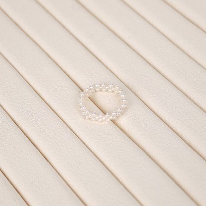 White Freshwater Pearl Ring | 2–3mm AAA Grade