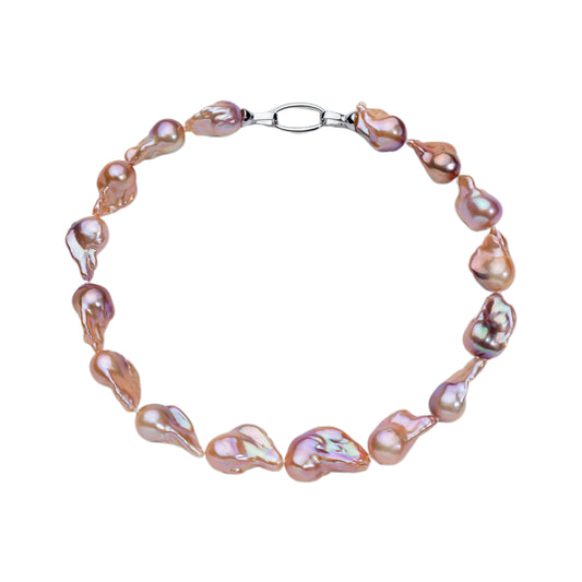 Pastel Glow Baroque Pearl Necklace