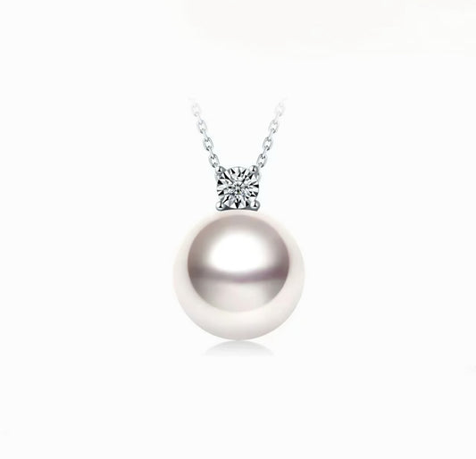 Lustre Drop – Akoya Pearl Bubble Pendant Necklace