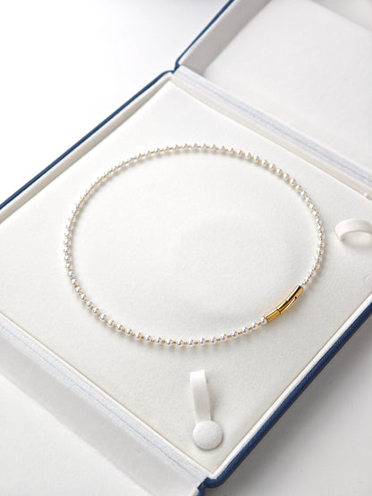 S925 Silver - White Freshwater Pearl Jewelry | 3–10mm AAA Grade | Round Pearls
