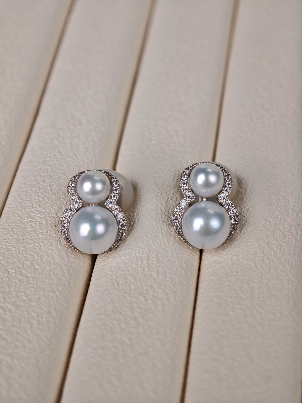 White Freshwater Pearl Stud Earrings | 5–8mm AAA Grade | S925 Silver