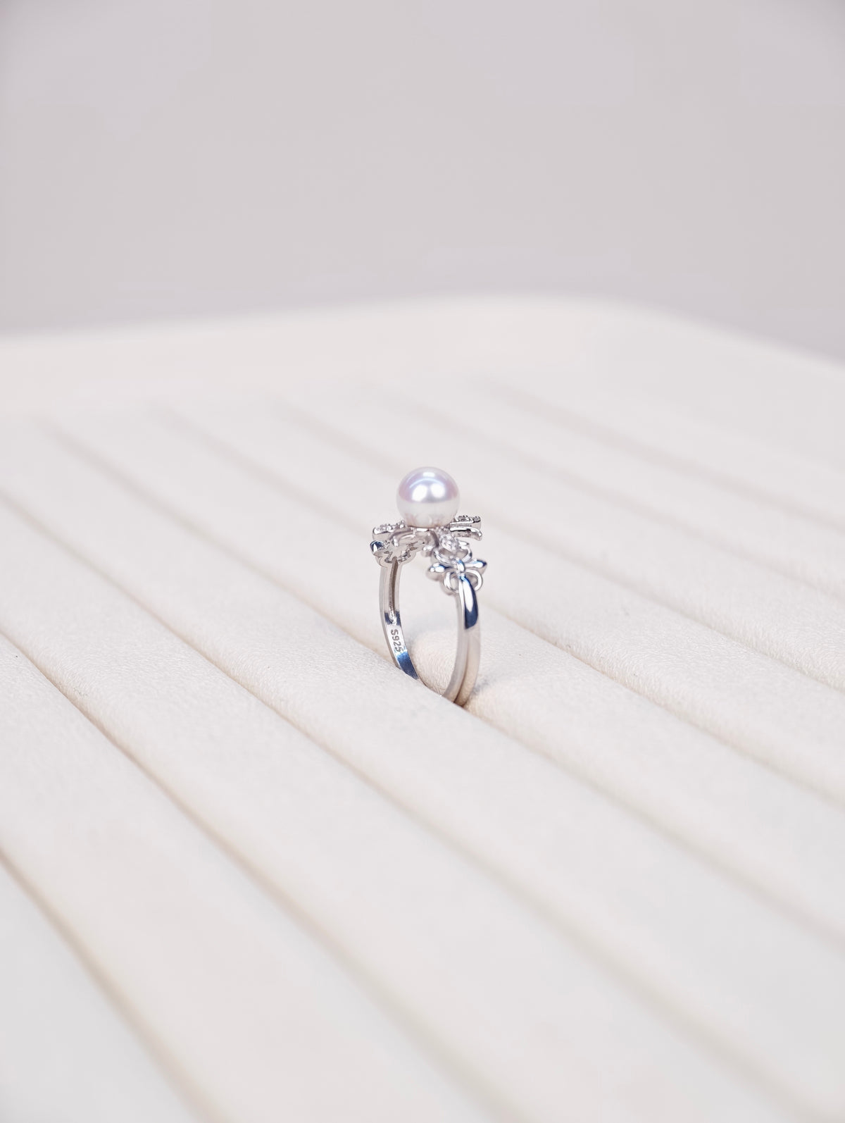 S925 Silver - White Freshwater Pearl Ring | 6–9mm AAA Grade