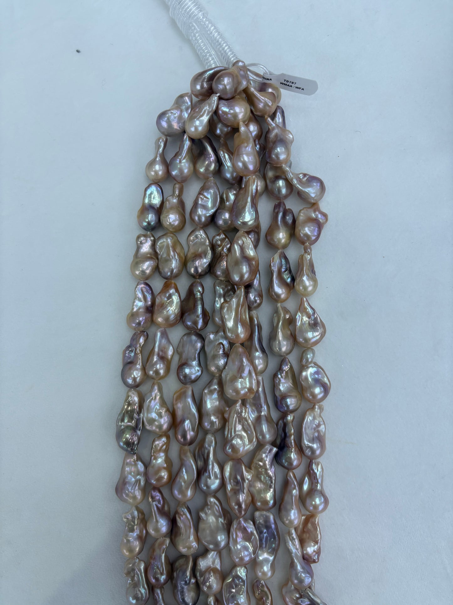 Mixed Color Baroque Freshwater Pearl Strand | 14–16mm AAA Grade