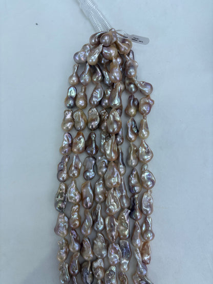 Mixed Color Baroque Freshwater Pearl Strand | 14–16mm AAA Grade