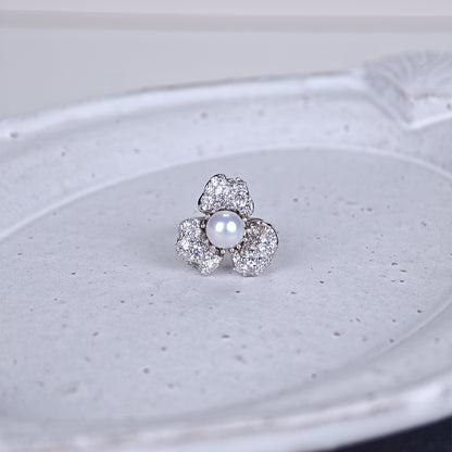 S925 Silver - White Freshwater Pearl Ring | 8–9mm AAA Grade