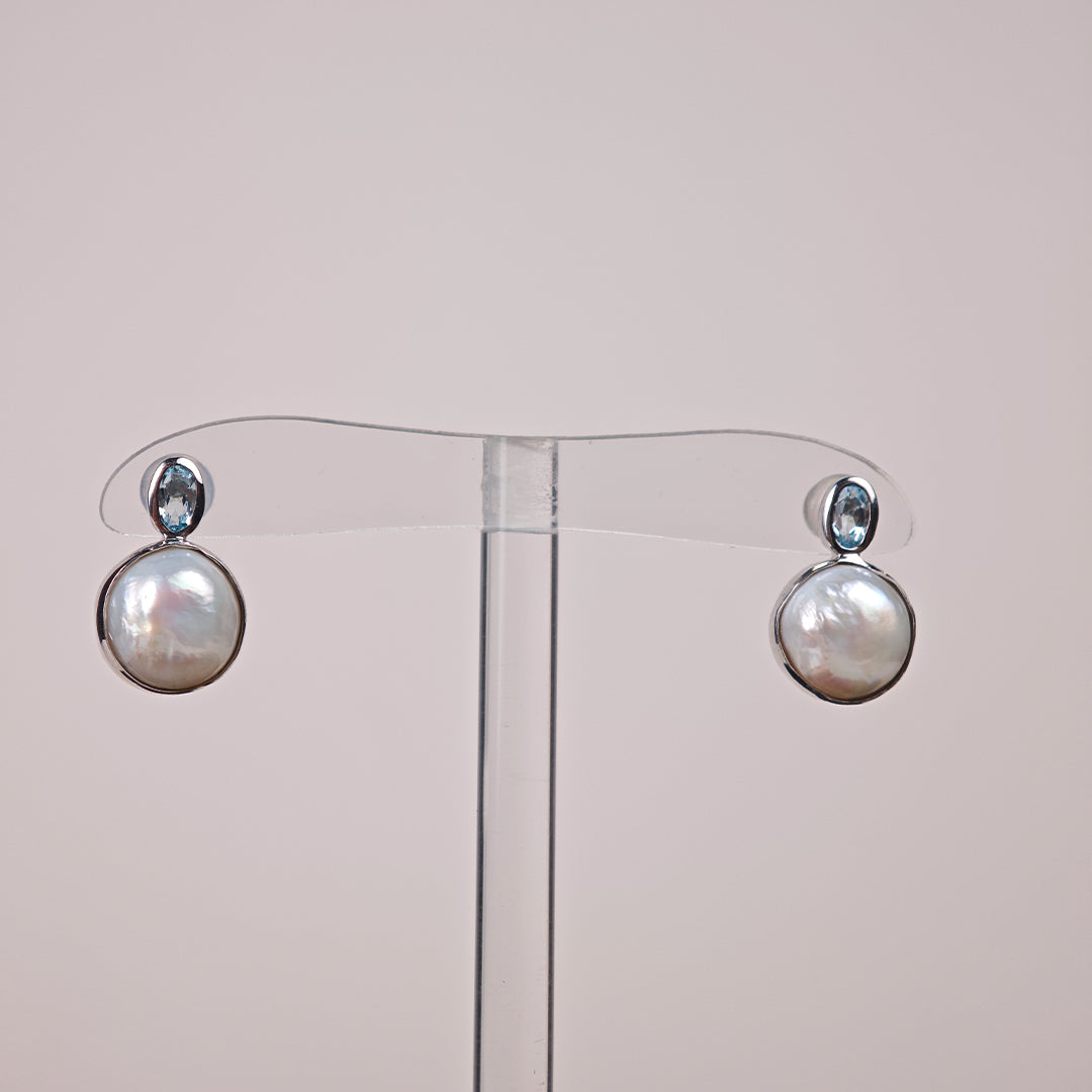 Freshwater Keshi Pearl Earrings | 10–11mm AAA Grade