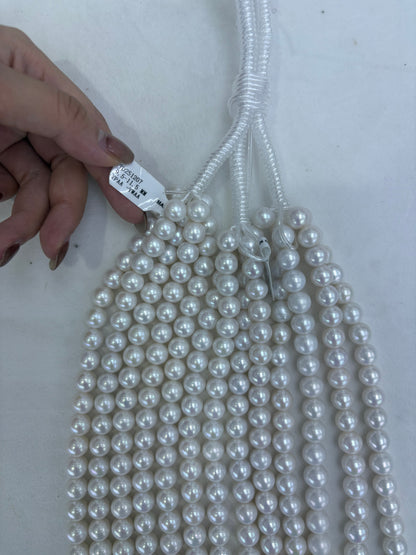 White Freshwater Edison Pearl Strand | 9.5–11.5mm AAAA Grade