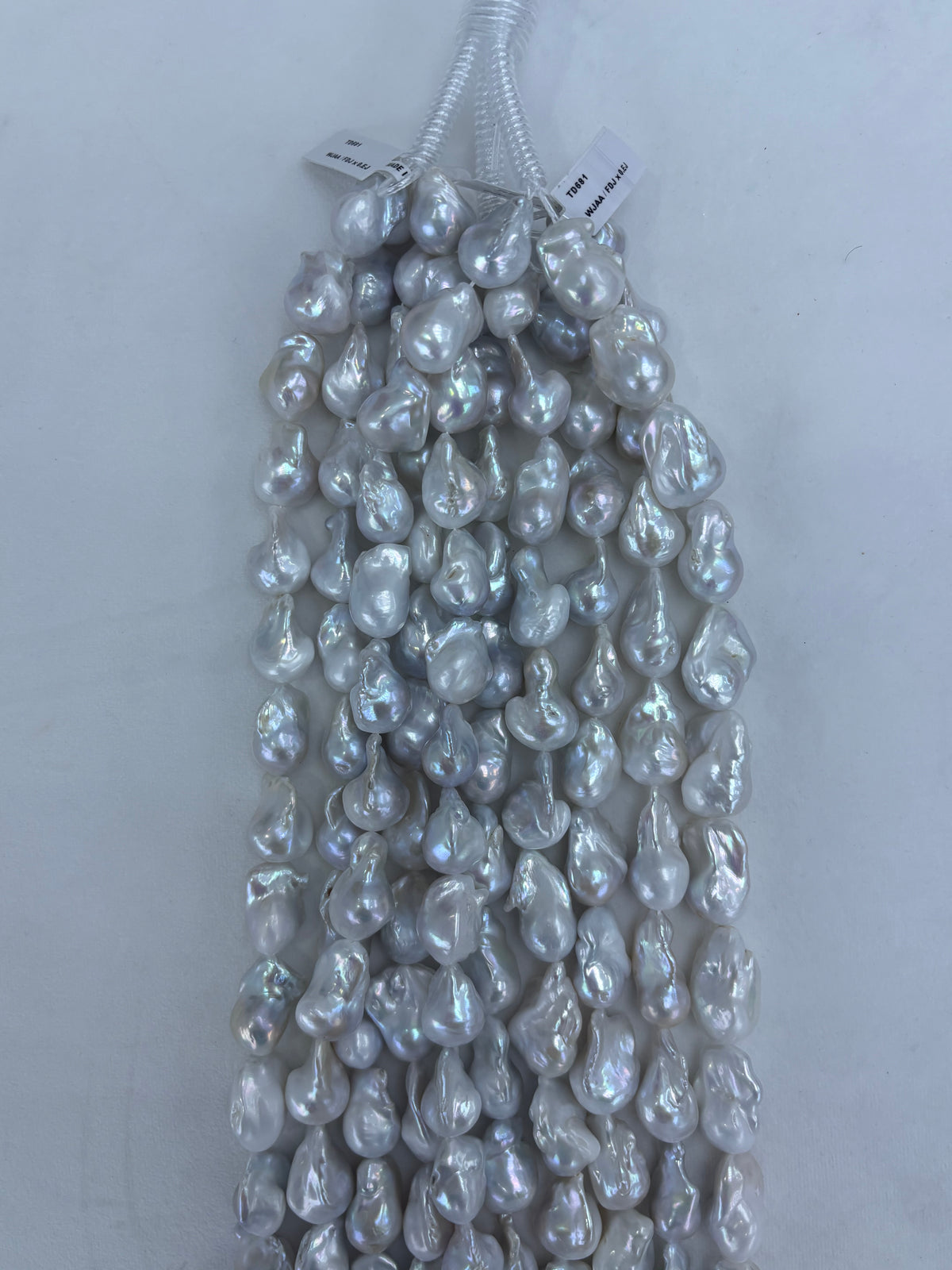 White Baroque Freshwater Pearl Strand | 14–16mm AAA Grade