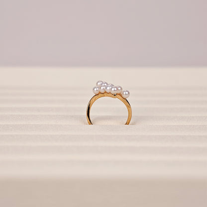 S925 Silver - White Freshwater Pearl Ring | 3–4mm AAA Grade