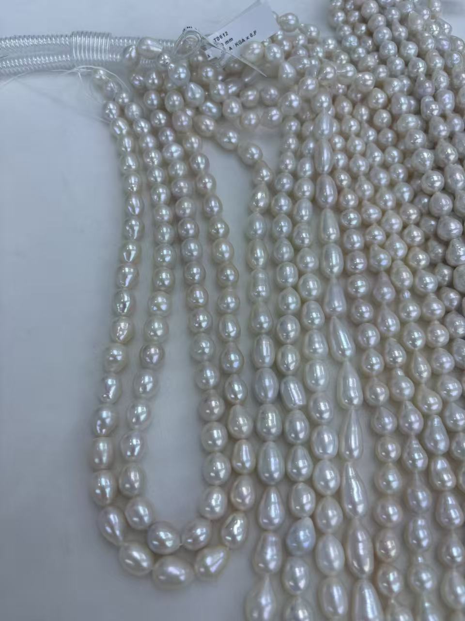 White Baroque Freshwater Pearl Strand | 8–9mm AAA Grade
