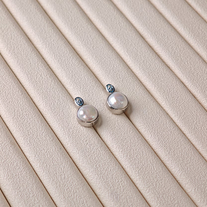 Freshwater Keshi Pearl Earrings | 10–11mm AAA Grade