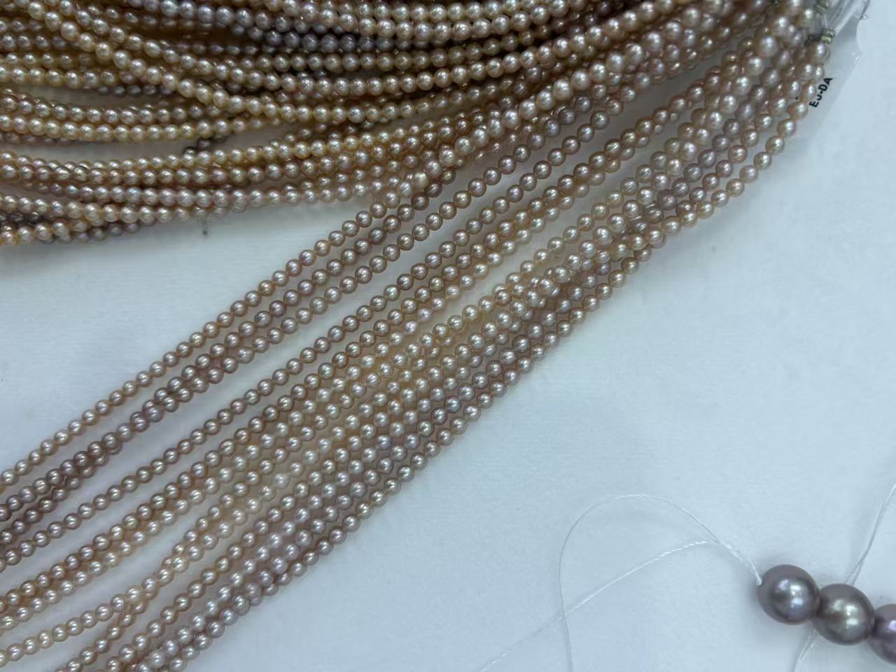 Pink Freshwater Pearl Strand | 3.5–4mm AAA Grade