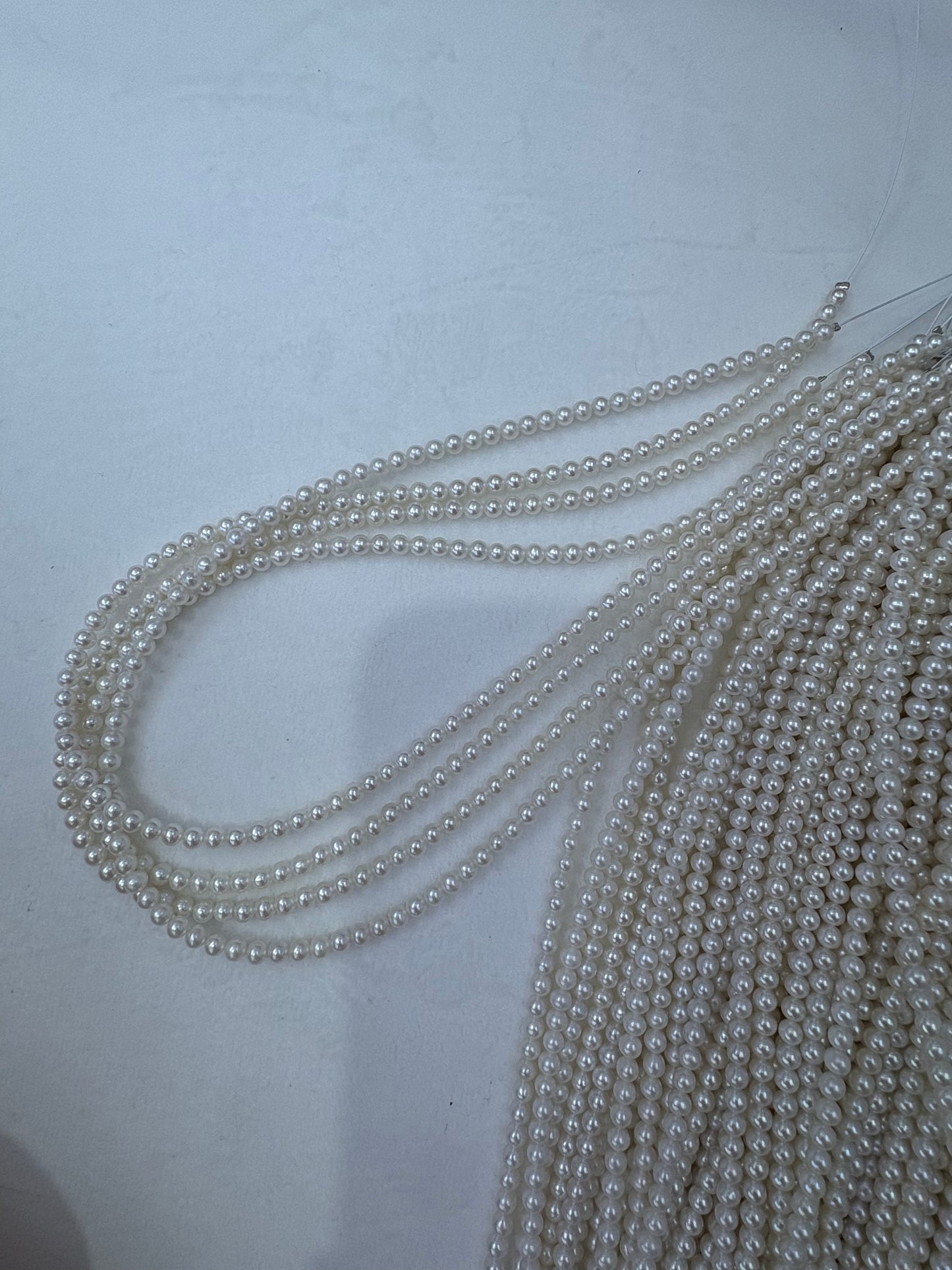White Freshwater Pearl Strand | 3.5–4mm AAA Grade