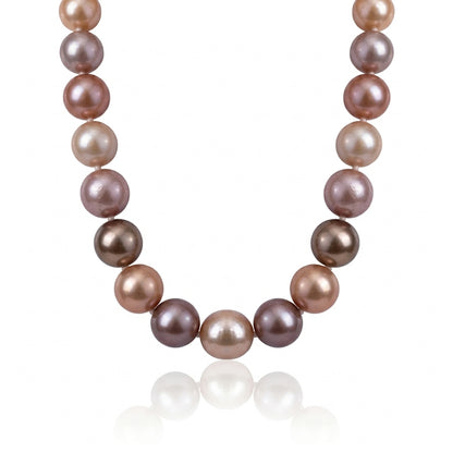 S925 Silver - Mixed Color Freshwater Pearl Detachable Necklace | 3.5–4mm & 7–8mm AAA Grade