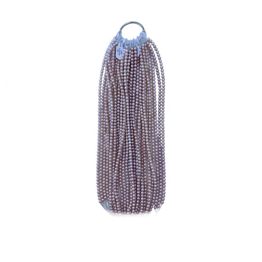 Purple Freshwater Pearl Strand | 5.5–6.5mm AA Grade | Near-Round Pearls