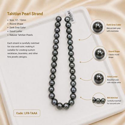 Tahitian Pearl Strand | 12–13mm AAA- Grade