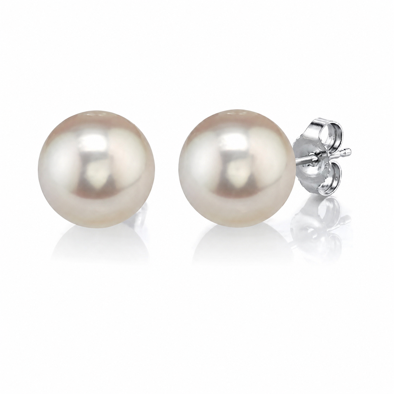 S925 Silver White Edison Pearl Stud Earrings | 12–13mm AAA Grade