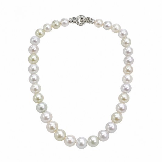 S925 Silver - Freshwater Pearl Strand Necklace | 10–11mm