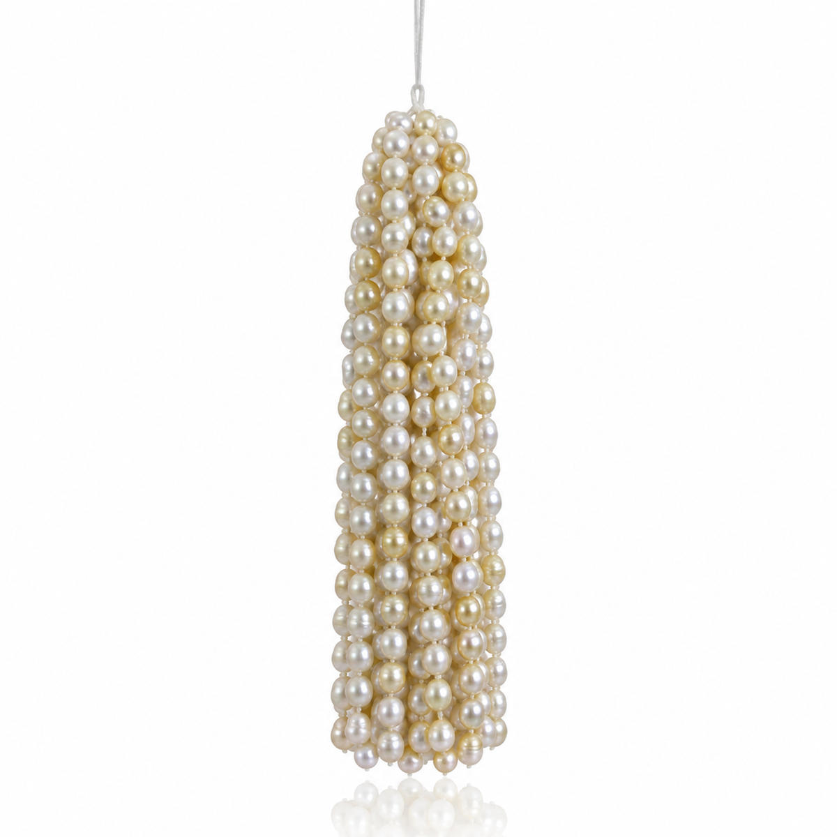 Light Golden Saltwater Circled Pearl Strand | 8–12mm AAA+ Grade