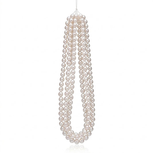 White Freshwater Edison Pearl Strand | 9.5–11.5mm AAA Grade