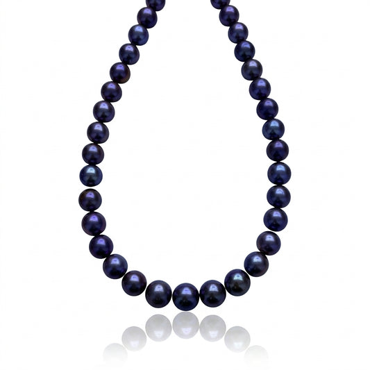 S925 Silver - White Freshwater Edison Pearl Necklace | 13mm+ AAAA Grade