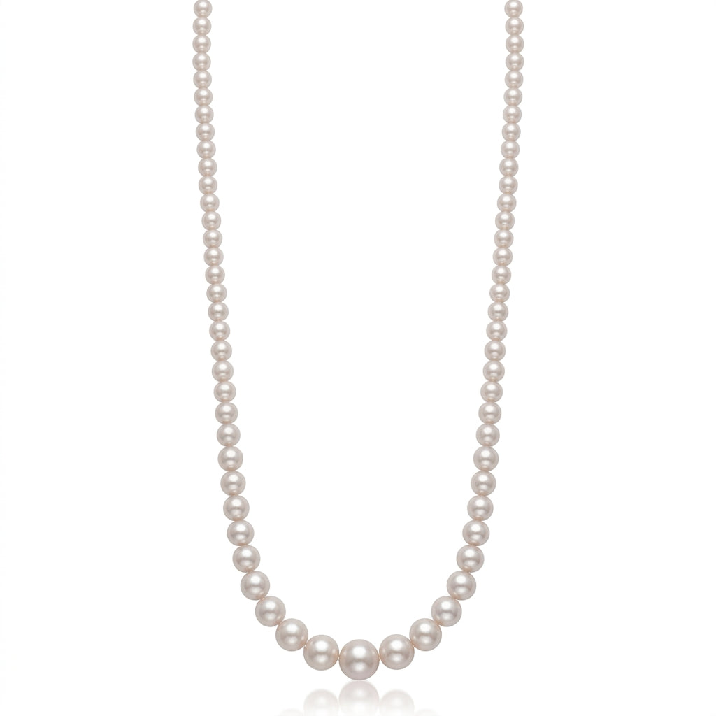 Pink Freshwater Pearl Necklace | 3–8mm AAAA Grade