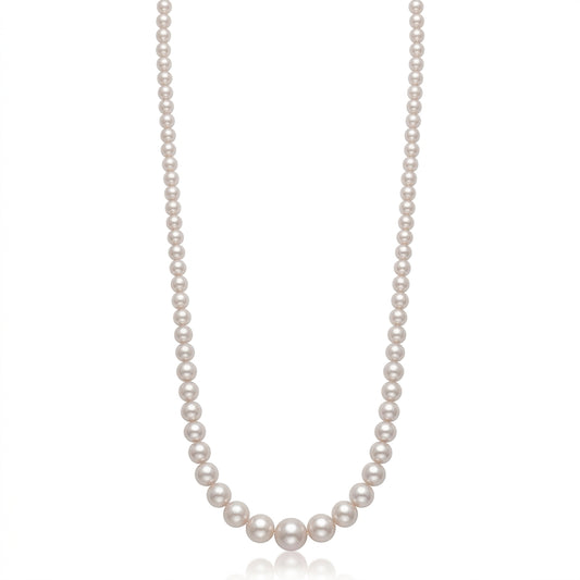 Pink Freshwater Pearl Necklace | 3–8mm AAAA Grade
