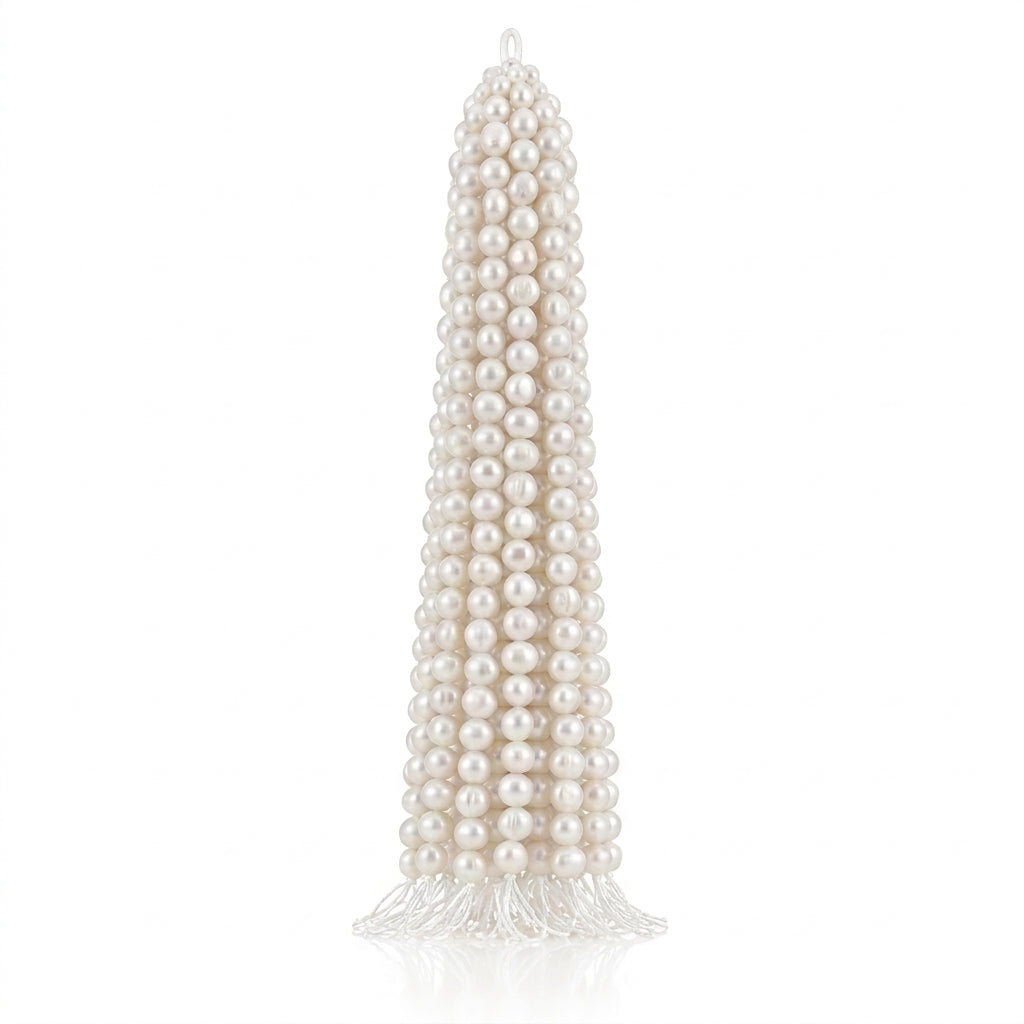 White Freshwater Edison Pearl Strand | 9.5–11.5mm AAAA Grade