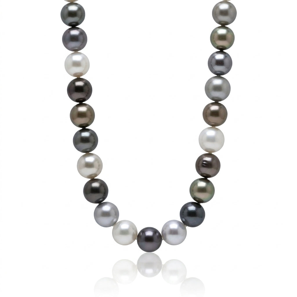 Morandi Mix Tahitian & White Freshwater Pearl Strand | 15–17mm AA Grade