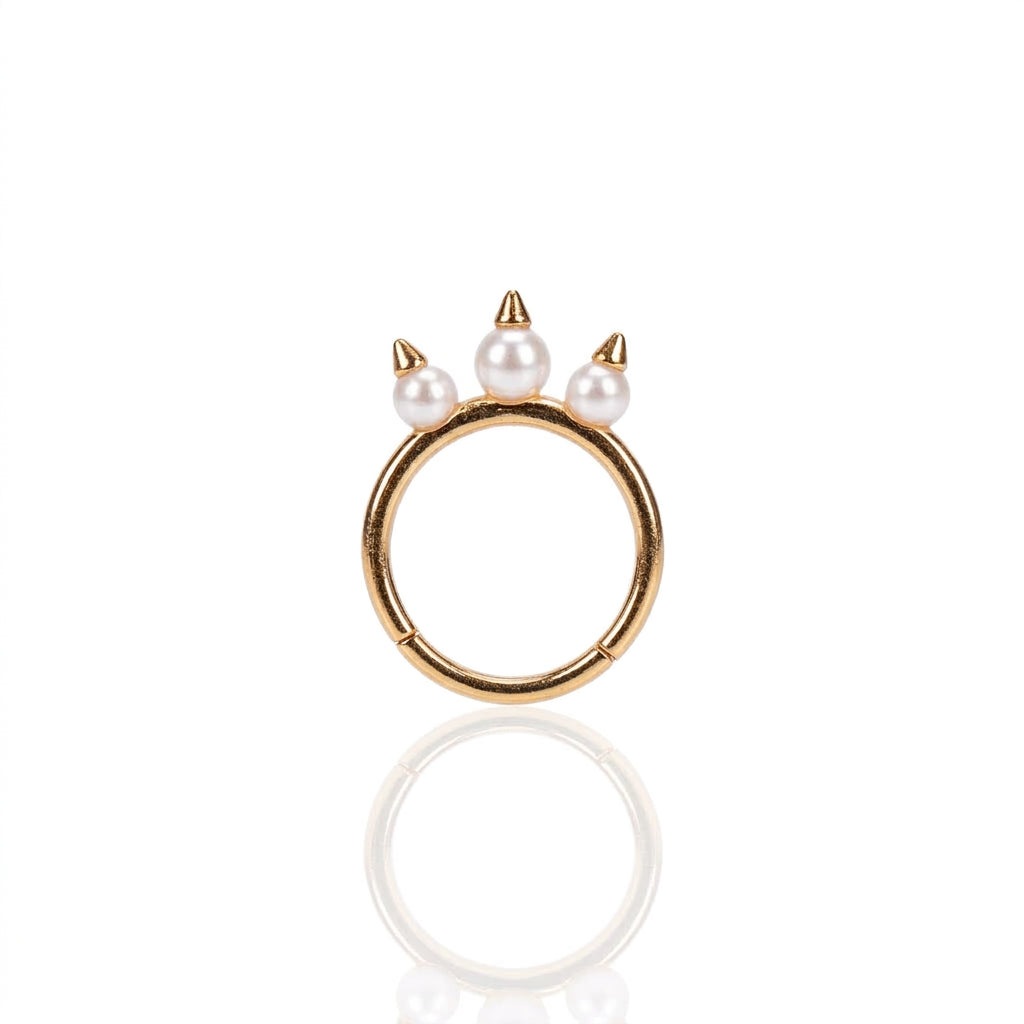 S925 Silver - White Freshwater Pearl Ring | 5–6mm AAA Grade | Near Round Pearl