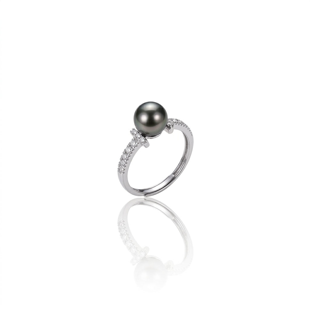 S925 Sterling Silver - White Freshwater Pearl Ring | 8–9mm AAA Grade