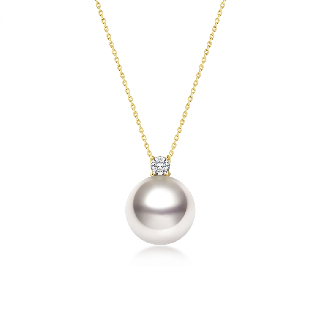 Luster Drop - Akoya Pearl Bubble Pendant Necklace