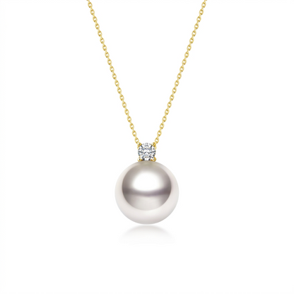 Luster Drop - Akoya Pearl Bubble Pendant Necklace