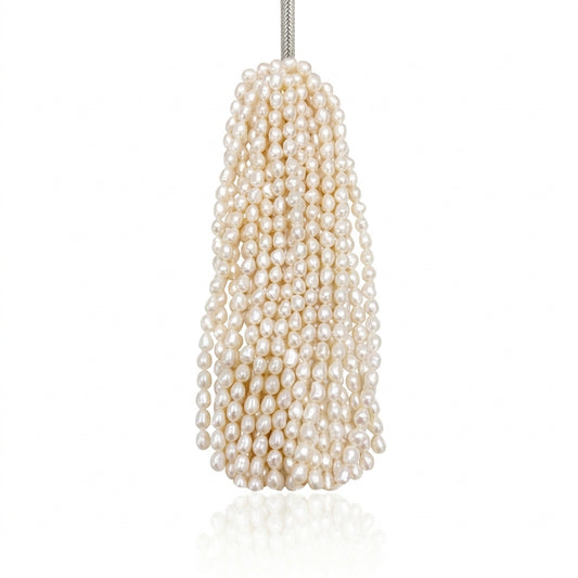 Champagne Freshwater Keshi Pearl Strand | 7–8mm AAA Grade | Per Strand