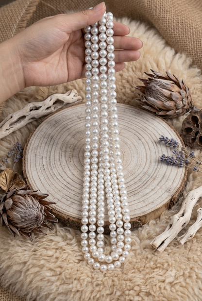 White Freshwater Edison Pearl Strand | 9.5–11.5mm AA+ Grade
